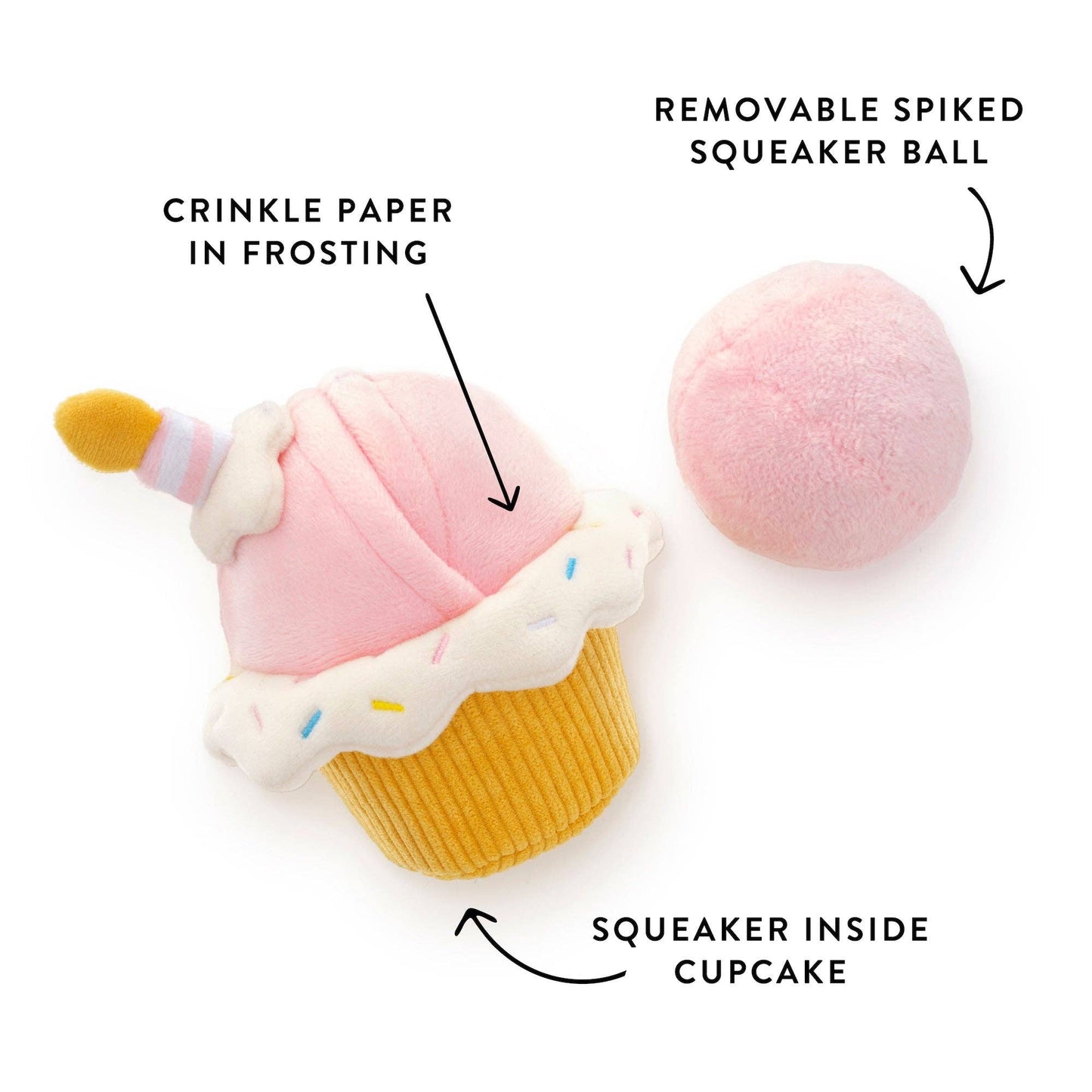 Cupcake Valentine's Day Interactive Snuffle Dog Toy